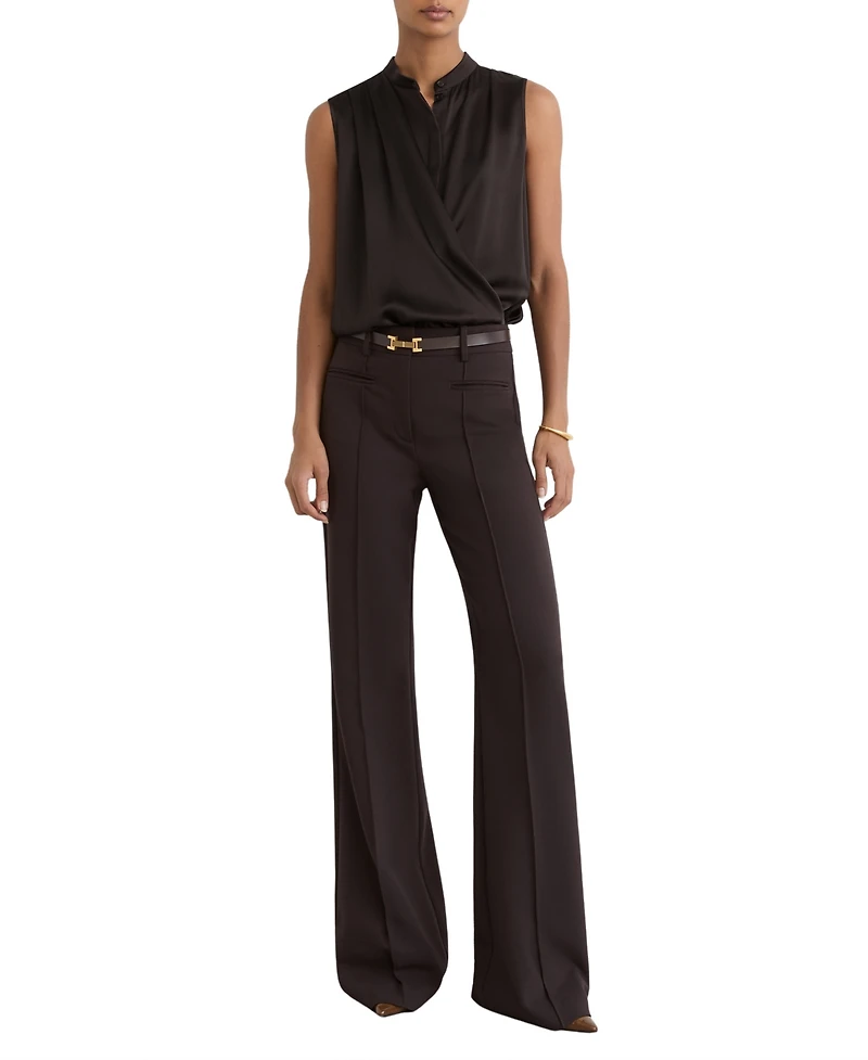 Reiss Women's Gia Silk Draped Blouse