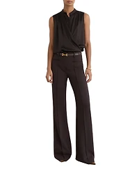 Reiss Women's Gia Silk Draped Blouse