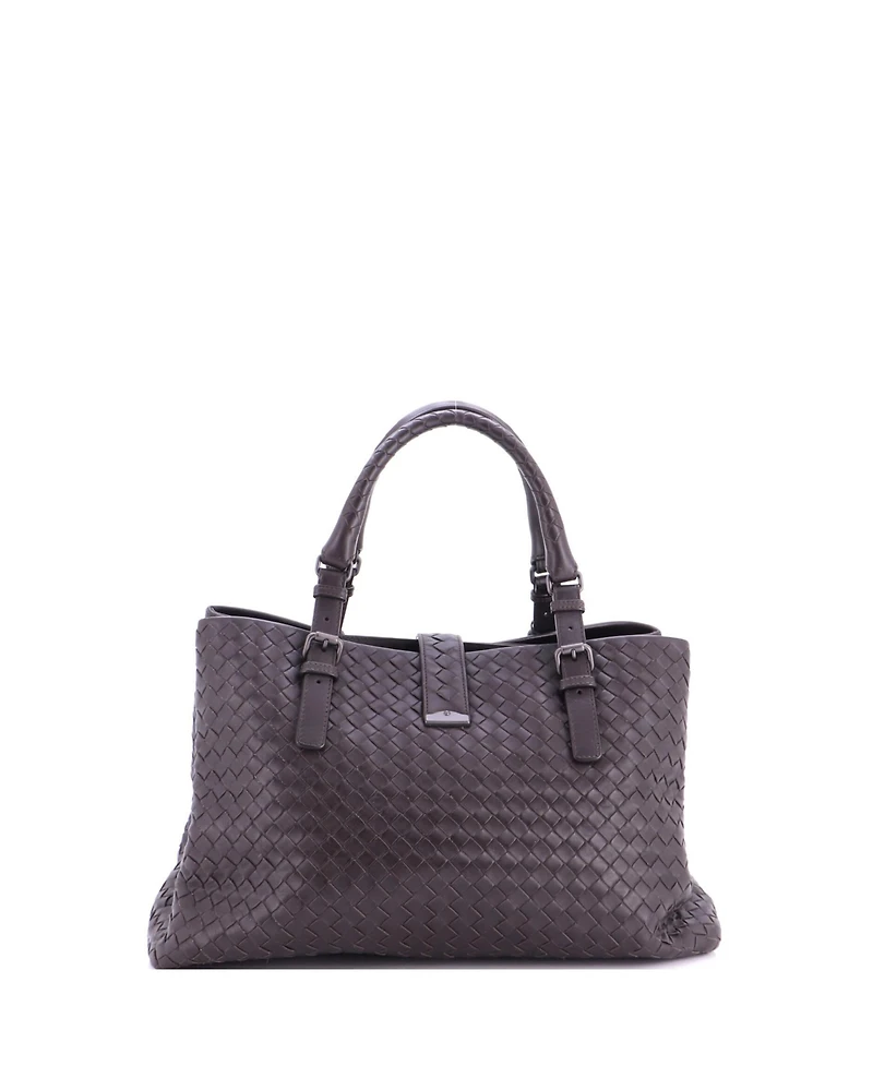 Pre-Owned Bottega Veneta Roma Bag Intrecciato Nappa