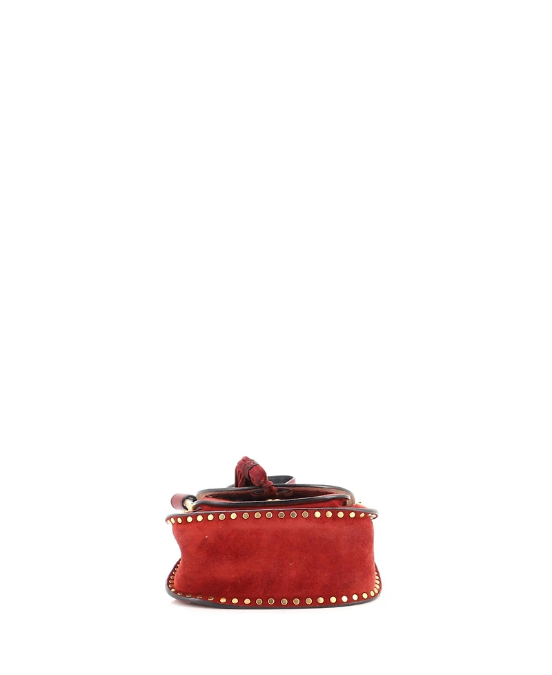 Pre-Owned Chloe Mini Hudson Handbag Whipstitch Suede
