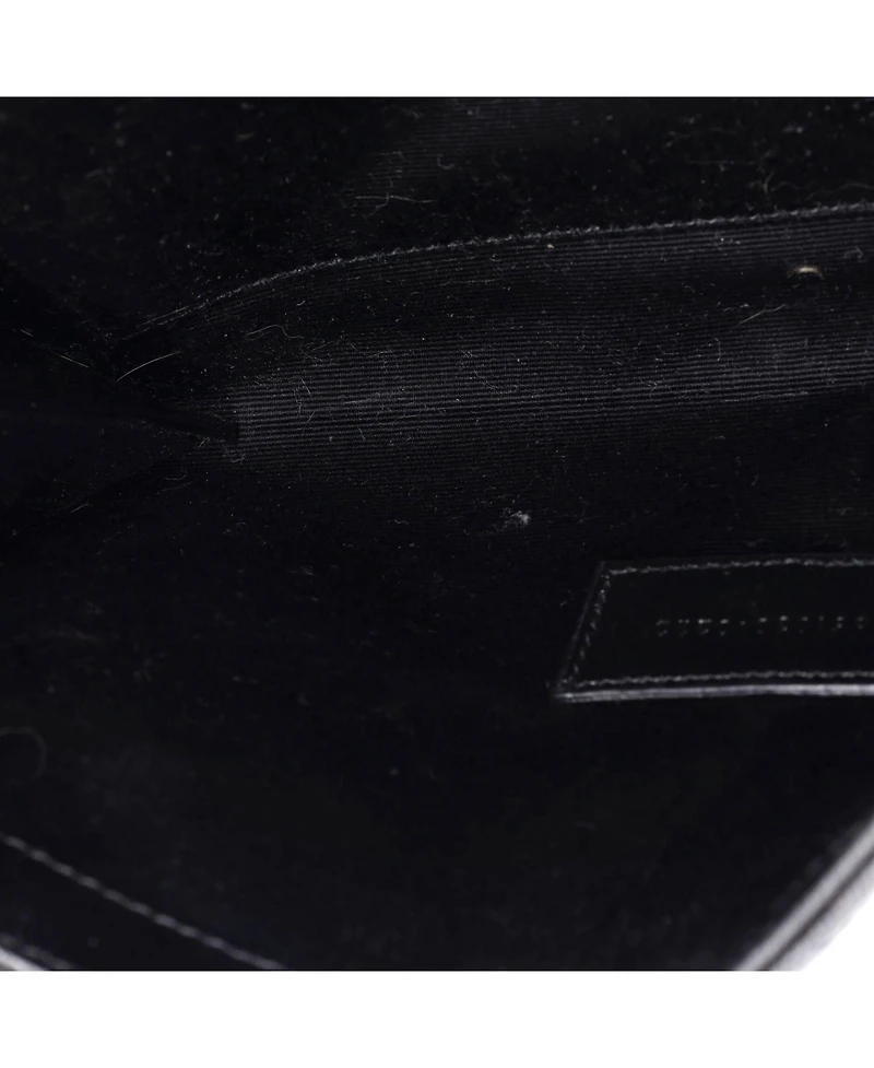 Pre-Owned Saint Laurent Classic Monogram Envelope Wristlet Clutch Mixed Matelasse Leather