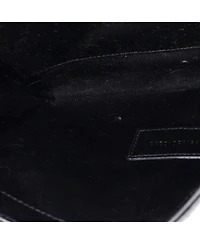 Pre-Owned Saint Laurent Classic Monogram Envelope Wristlet Clutch Mixed Matelasse Leather
