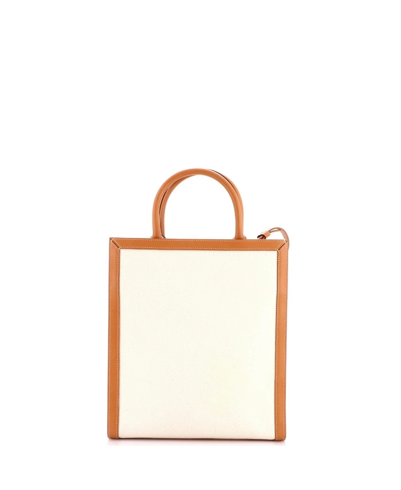 Pre-Owned Celine Small Vertical Cabas Tote Canvas with Leather