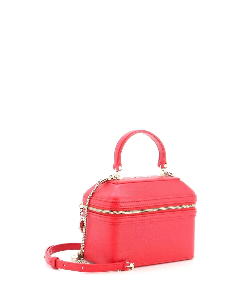 Pre-Owned Bvlgari Small Serpenti Forever Top Handle Convertible Vanity Leather