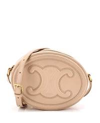Pre-Owned Celine Triomphe Oval Crossbody Bag Leather