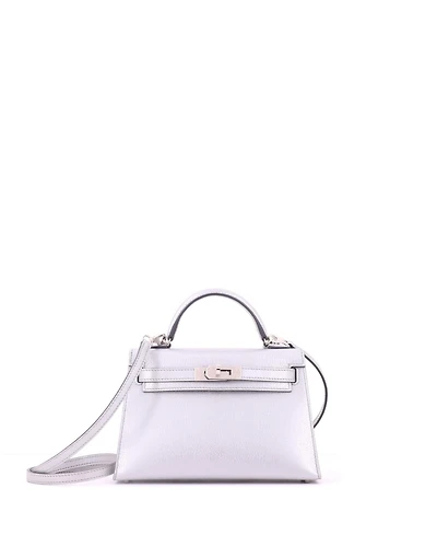 Pre-Owned Hermes Kelly 20 Handbag Metallic Chevre Chamkilight with Palladium Hardware