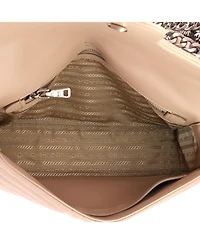 Pre-Owned Prada Medium Chain Flap Shoulder Bag Diagramme Quilted Leather