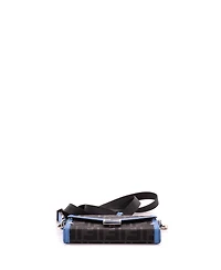 Pre-Owned Fendi Baguette Soft Trunk Phone Pouch Zucca Canvas and Leather