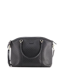 Pre-Owned Gucci Medium Britt Convertible Dome Satchel Microguccissima Leather