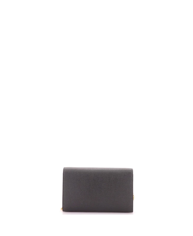 Pre-Owned Saint Laurent Uptown Chain Wallet Leather