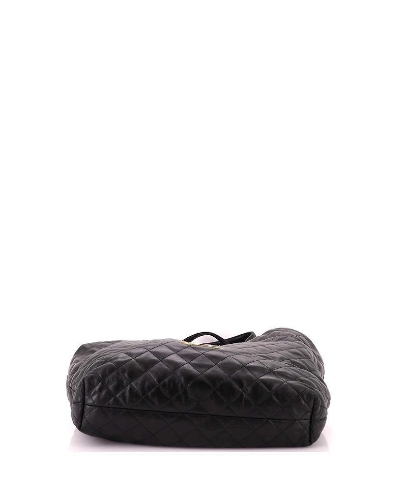 Pre-Owned Saint Laurent Maxi Icare Shopping Tote Quilted Leather