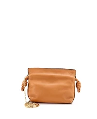 Pre-Owned Loewe Nano Flamenco Knot Chain Clutch Leather