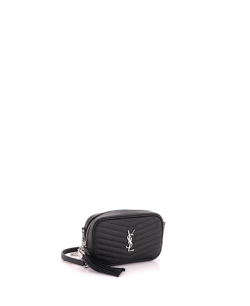Pre-Owned Saint Laurent Mini LouLou Crossbody Bag Matelasse Chevron Leather