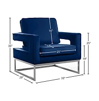 Meridian Furniture Noah Velvet Accent Chair