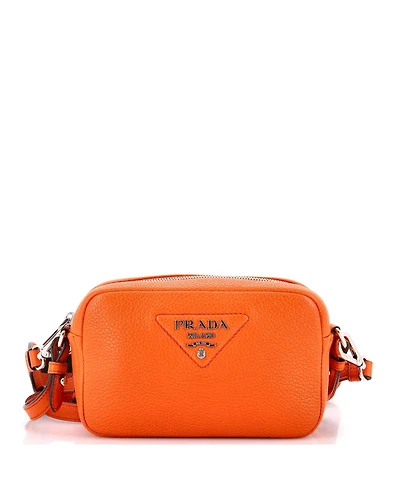 Pre-Owned Prada Small Flou Camera Crossbody Bag Vitello Daino