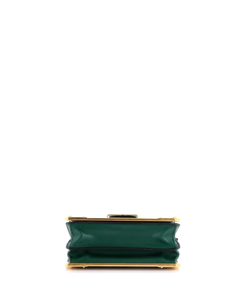 Pre-Owned Prada Small Cahier Crossbody Bag Leather and Saffiano Leather
