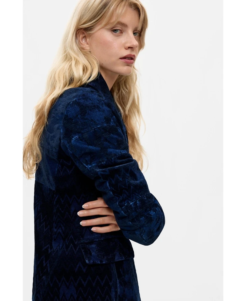 Desigual Women's Straight jacquard coat