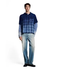 Desigual Men's Checkered Polo T-shirt