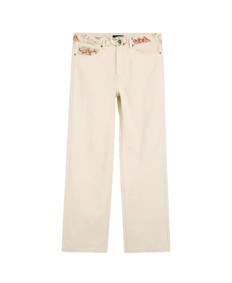 Desigual Men's Paisley Trousers 100% Cotton