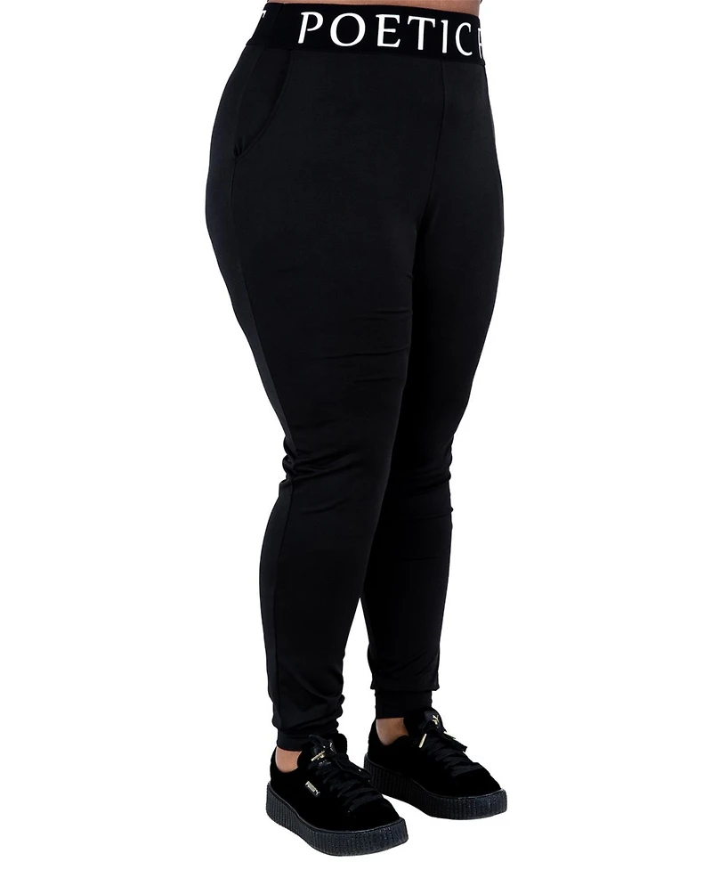 Plus Curvy Women's Jogger Pants With Pockets