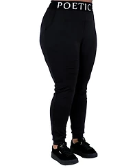Plus Curvy Women's Jogger Pants With Pockets