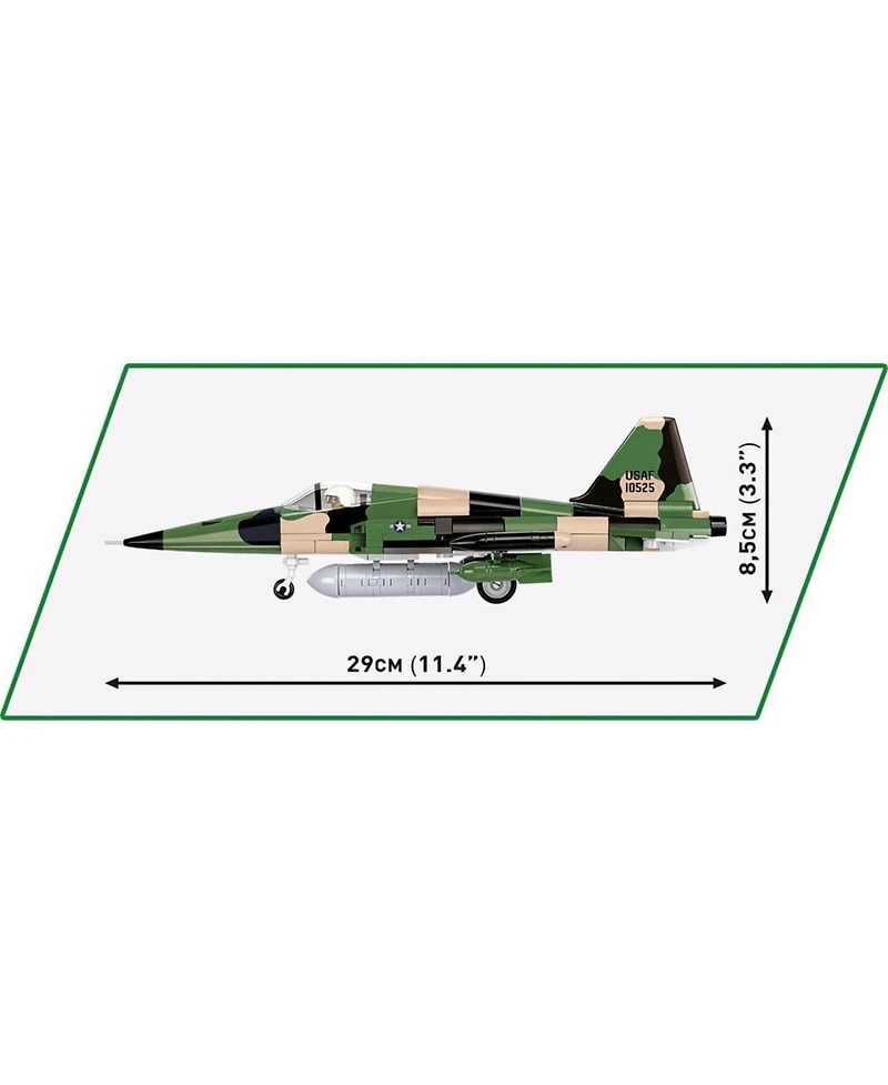 Cobi Historical Collection Vietnam War Northrop F-5A Freedom Fighter Aircraft 352-Piece Building Set, Ages 6+