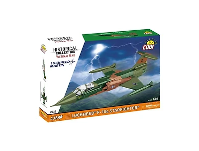 Cobi Historical Collection Vietnam War Lockheed F-104 Starfighter 1:48 Scale 438-Piece Building Set, Ages 8+