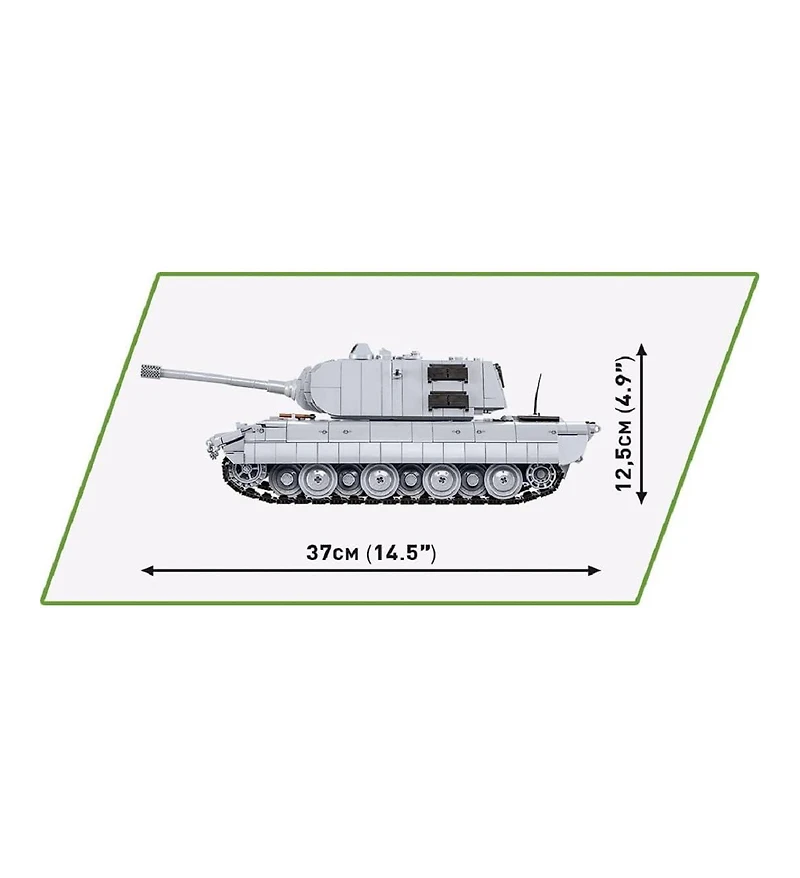 Cobi Historical Collection World War Ii Panzerkampfwagen E-100 1511-Piece Building Set, Ages 9+