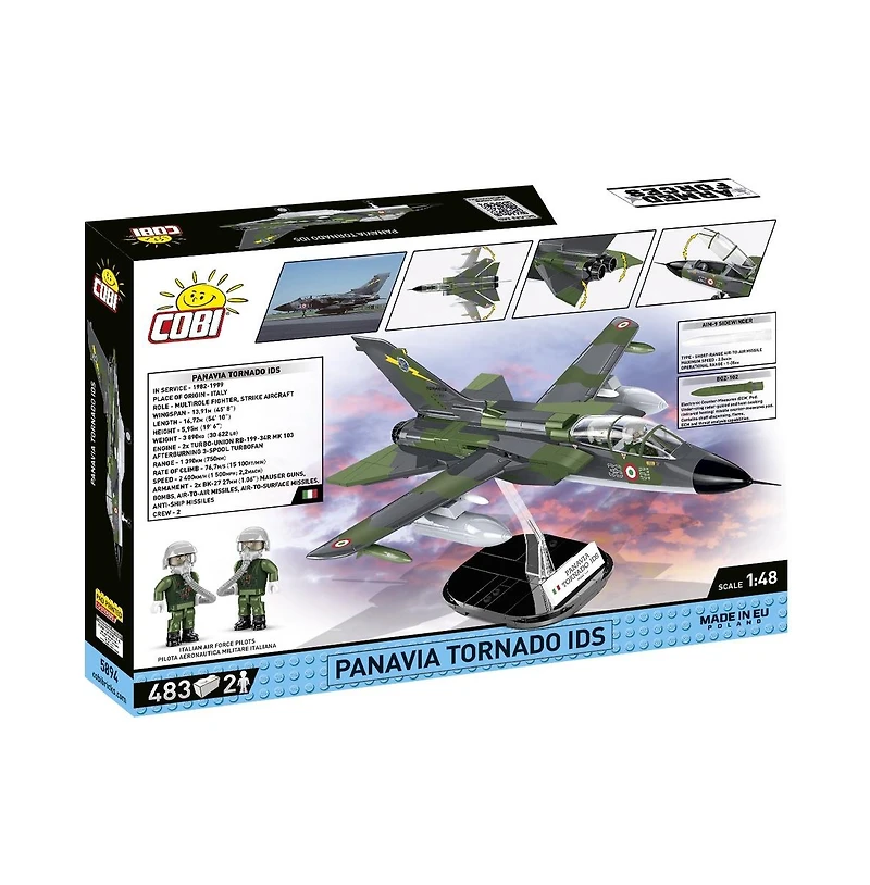 Cobi Armed Forces Panavia Tornado Ids 1:48 Scale 483-Piece Building Set, Ages 8+