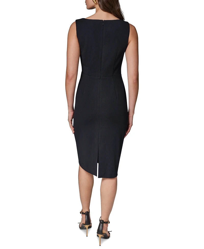 Donna Karan New York Women's Sleeveless Boat-Neck Sheath Dress