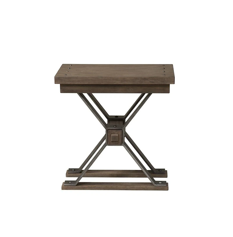 Liberty Furniture Sonoma Road Chair Side Table in Weathered Beaten Bark