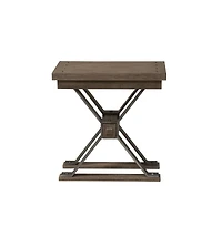 Liberty Furniture Sonoma Road Chair Side Table in Weathered Beaten Bark