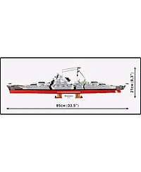 Cobi Historical Collection Wwii Battleship Bismarck 1:300 Scale Model 3,204-Piece Building Set, Ages 12+