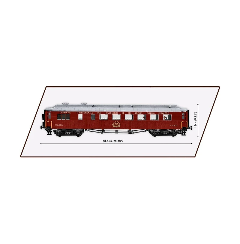 Cobi Historical Collection Wwii Compiegne Wagon 2001-Piece 1:35 Scale Building Set, Ages 11+