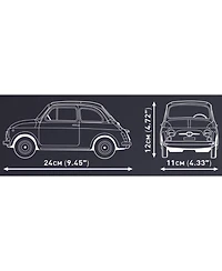 Cobi Fiat Abarth 595 1091-Piece Building Set, Ages 10+
