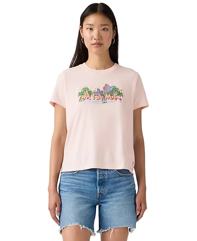 Levi's Premium Women's Graphic Print Short-Sleeve T-Shirt