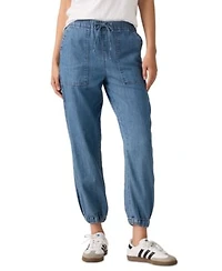 Womens Essential Mid Rise Jogger Pants