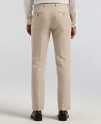 Perry Ellis Men's Classic-Fit Linen Blend Herringbone Pants