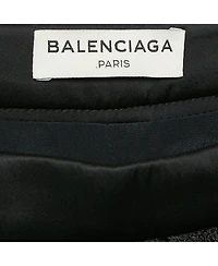 Pre-Owned Balenciaga Women's Mid-Rise Jacquard Pleated Shorts, 7" Inseam