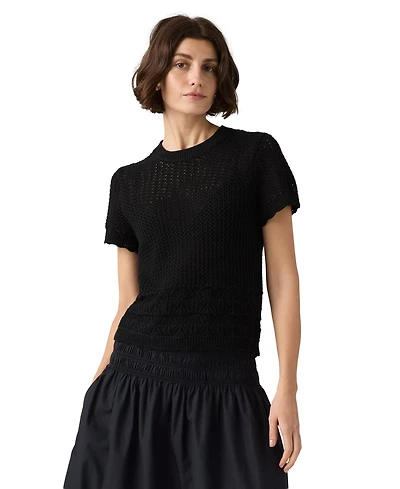 Levi's Women's Isabelle Crochet Short-Sleeve Sweater