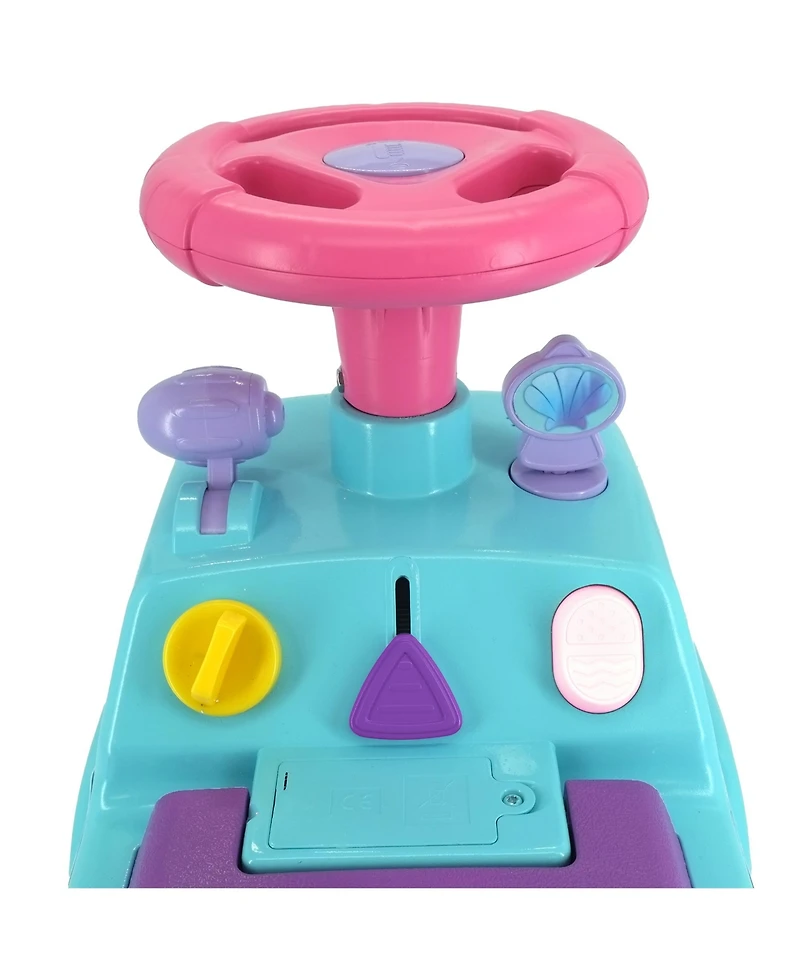 Kiddieland Ariel Sea Ride-On with Interactive Lights and Sounds, Ages 1+