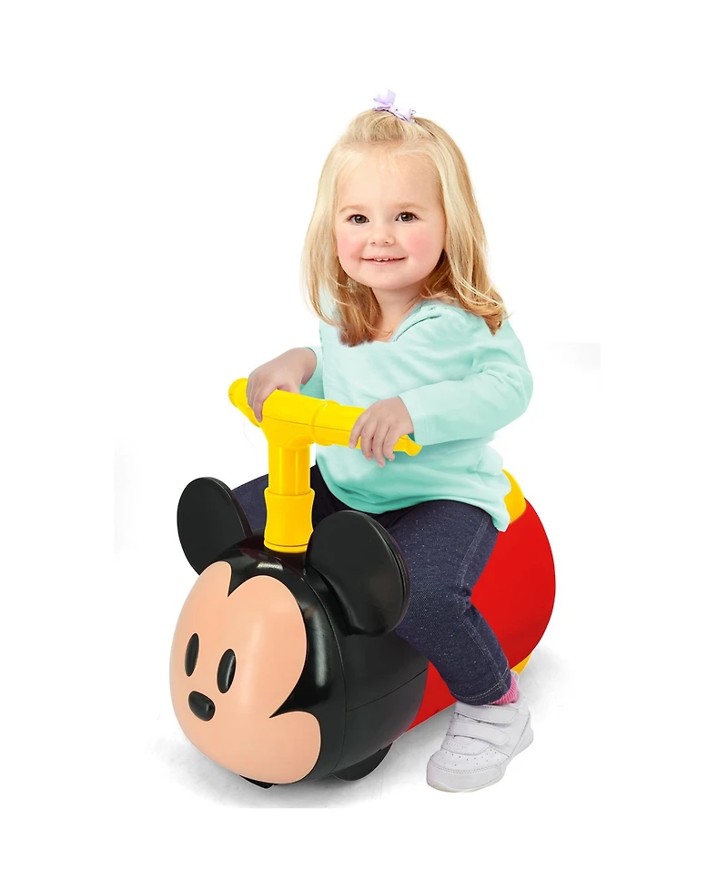 Kiddieland Zoom Zoom Ride-On: Mickey with Interactive Lights & Sounds, Ages 12-24 Months