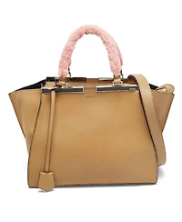 Pre-Owned Fendi Women's Leather Tote with Shearling Handles