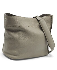 Pre-Owned Fendi Women's Anna Selleria Leather Bucket Bag