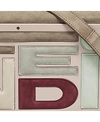 Pre-Owned Fendi Women's Logo Suede and Plexiglass Clutch Bag