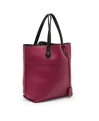 Pre-Owned Fendi All In Two-Tone Leather Shopping Tote