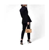 Pre-Owned Fendi Women's Zucchino Coated Fabric Mamma Baguette Bag