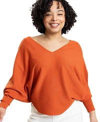 Caldwell Collection Women's Jennifer V-Neck Dolman Sleeve Sweater