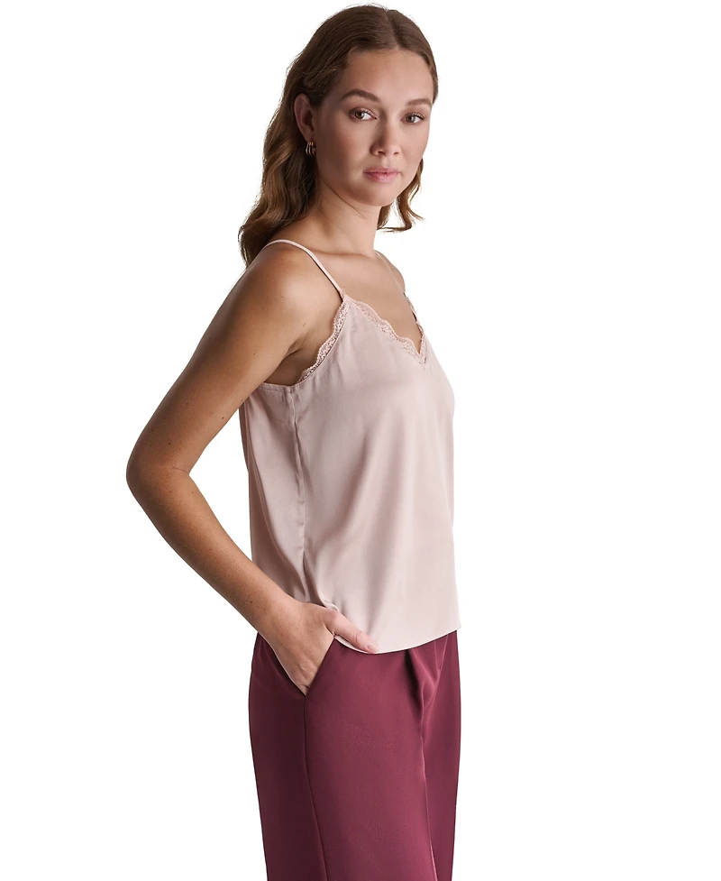 Bcbg Women's Lace-Trim Strappy V-Neck Camisole