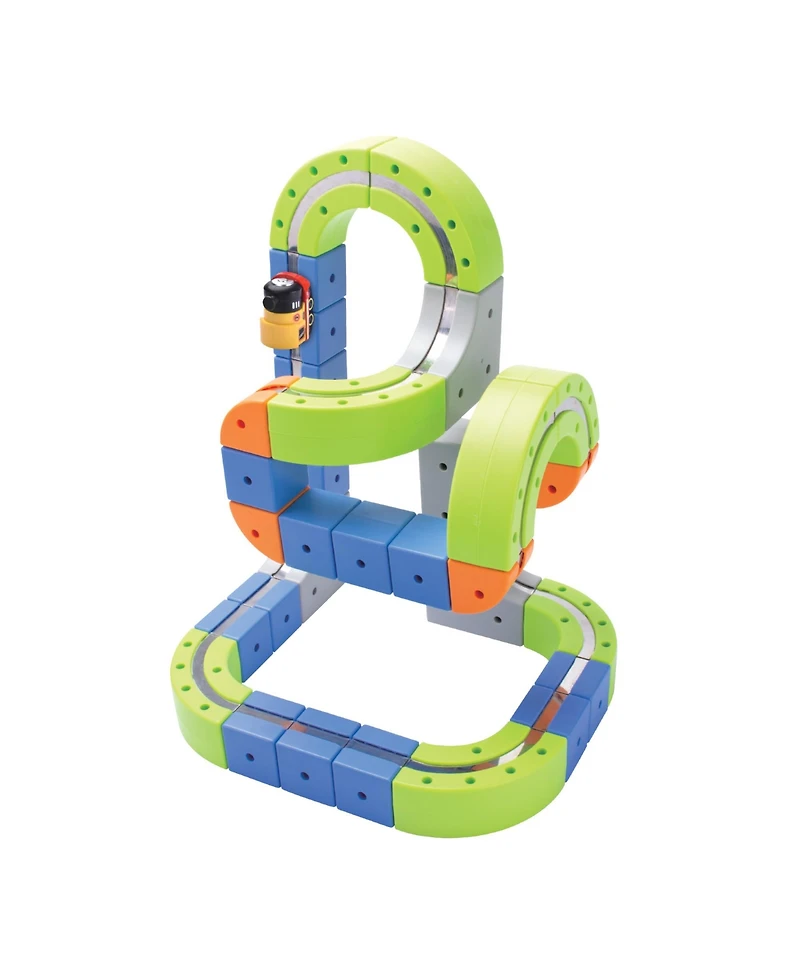 Contixo MT4 Motorized Rechargeable Magnetic Track 91-Piece Building Set, Ages 3+